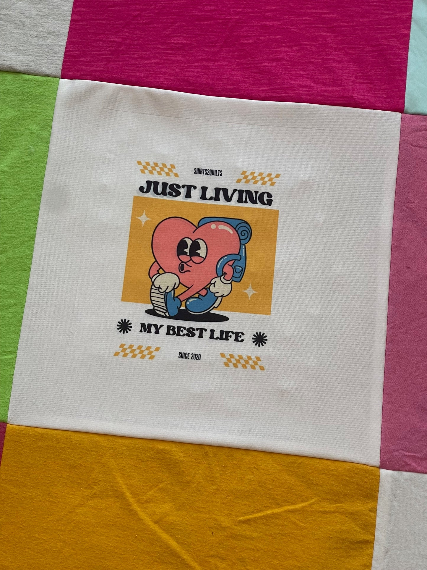 Custom Printed Quilt Block Add On, Sublimation Print, Photos Printed on Fabric, Handwritten Notes, Custom Message added on to your Quilt.