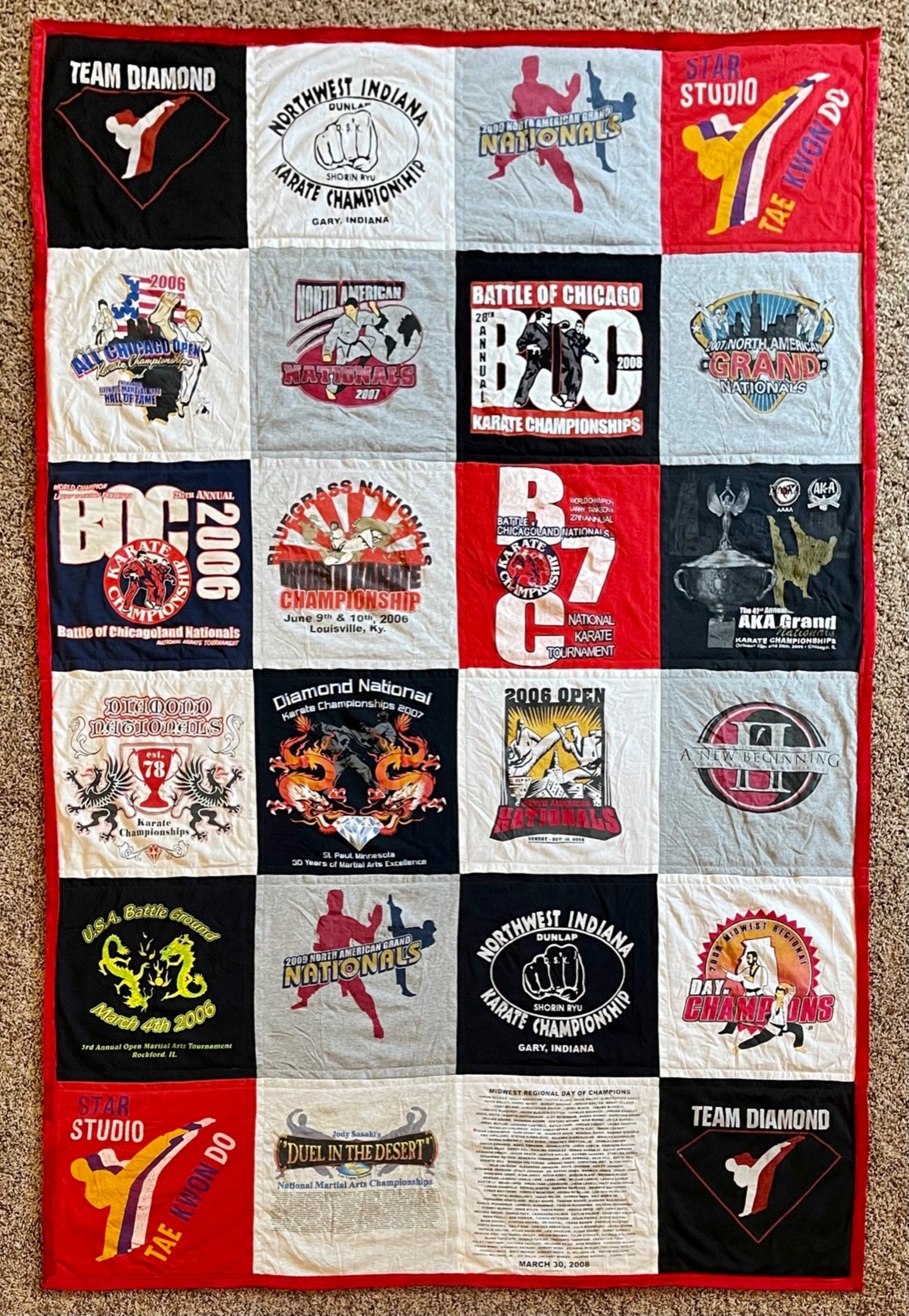 T-Shirt Quilt Small Size