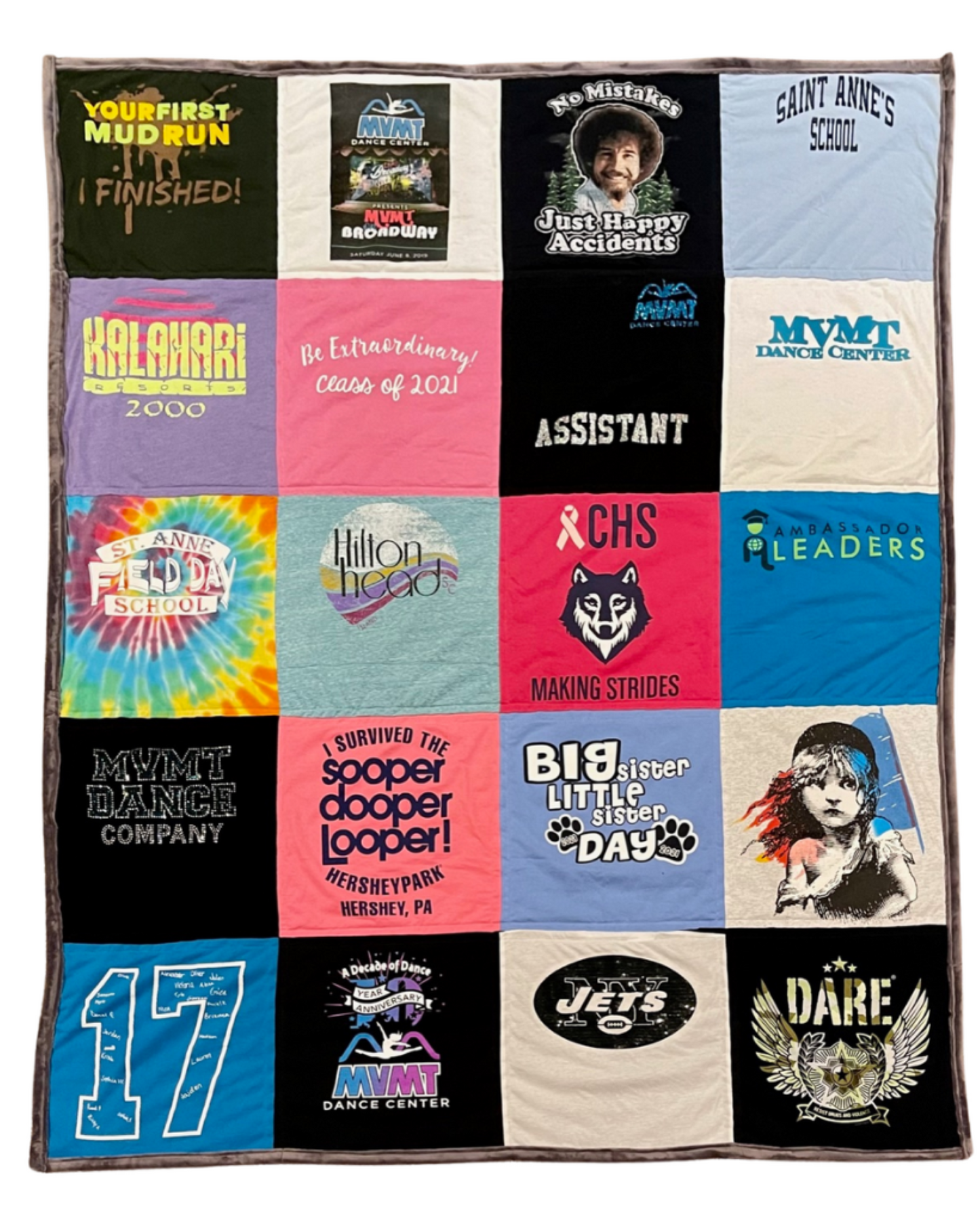 T-Shirt Quilt Large Throw Size