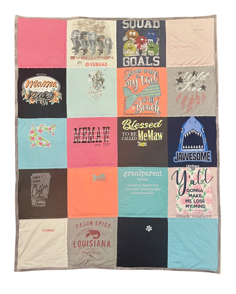 T-Shirt Quilt Large Throw Size