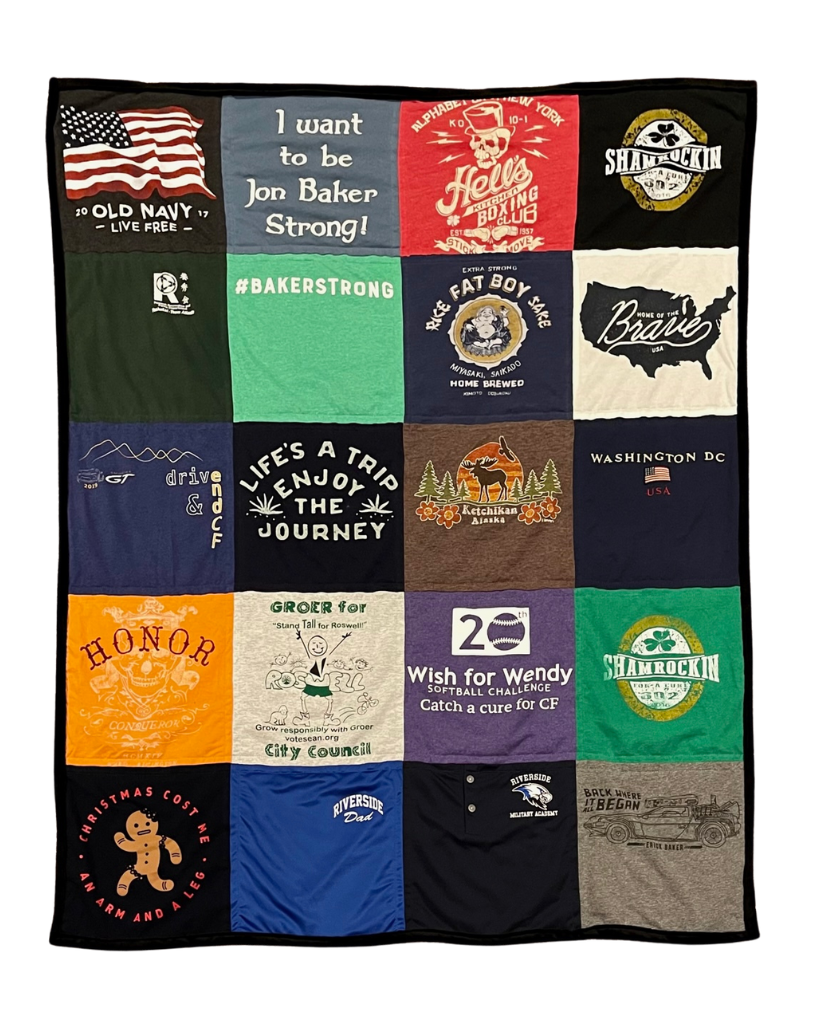 T-Shirt Quilt Large Throw Size
