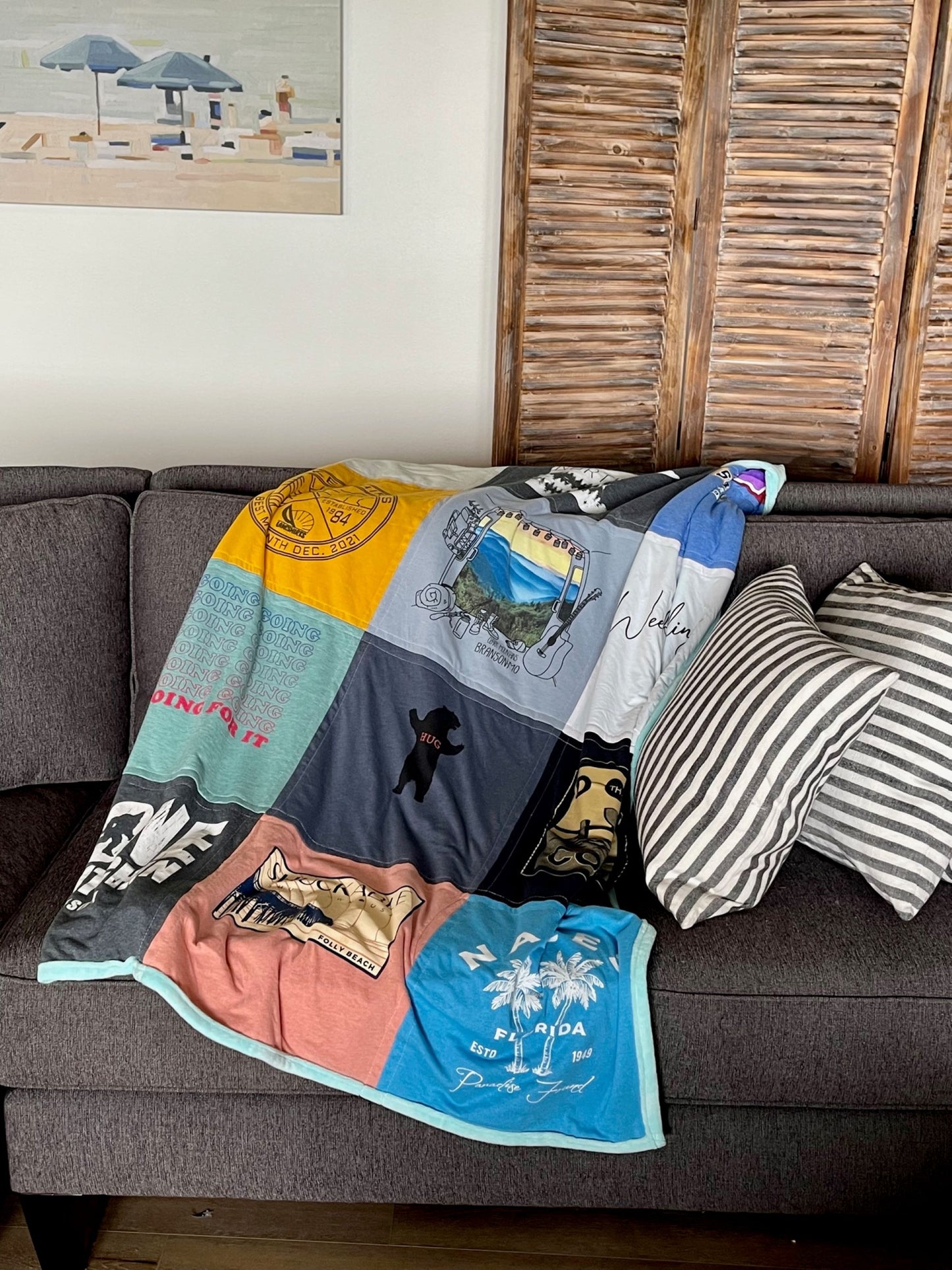 T-Shirt Quilt Medium Square Size