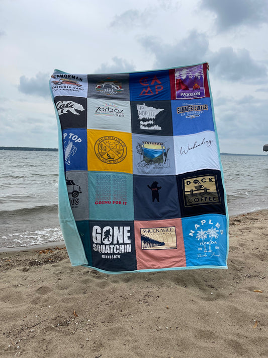T-Shirt Quilt Large Throw Size