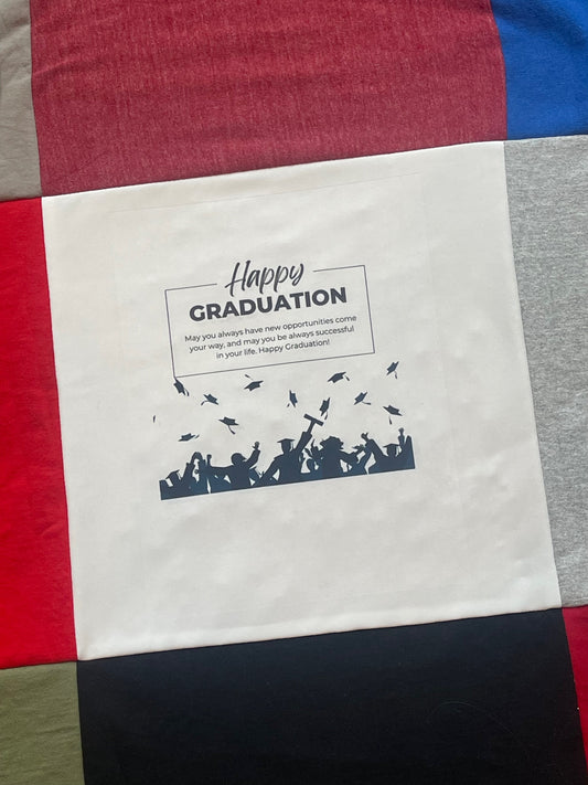 Custom Printed Quilt Block Add On, Sublimation Print, Photos Printed on Fabric, Handwritten Notes, Custom Message added on to your Quilt.